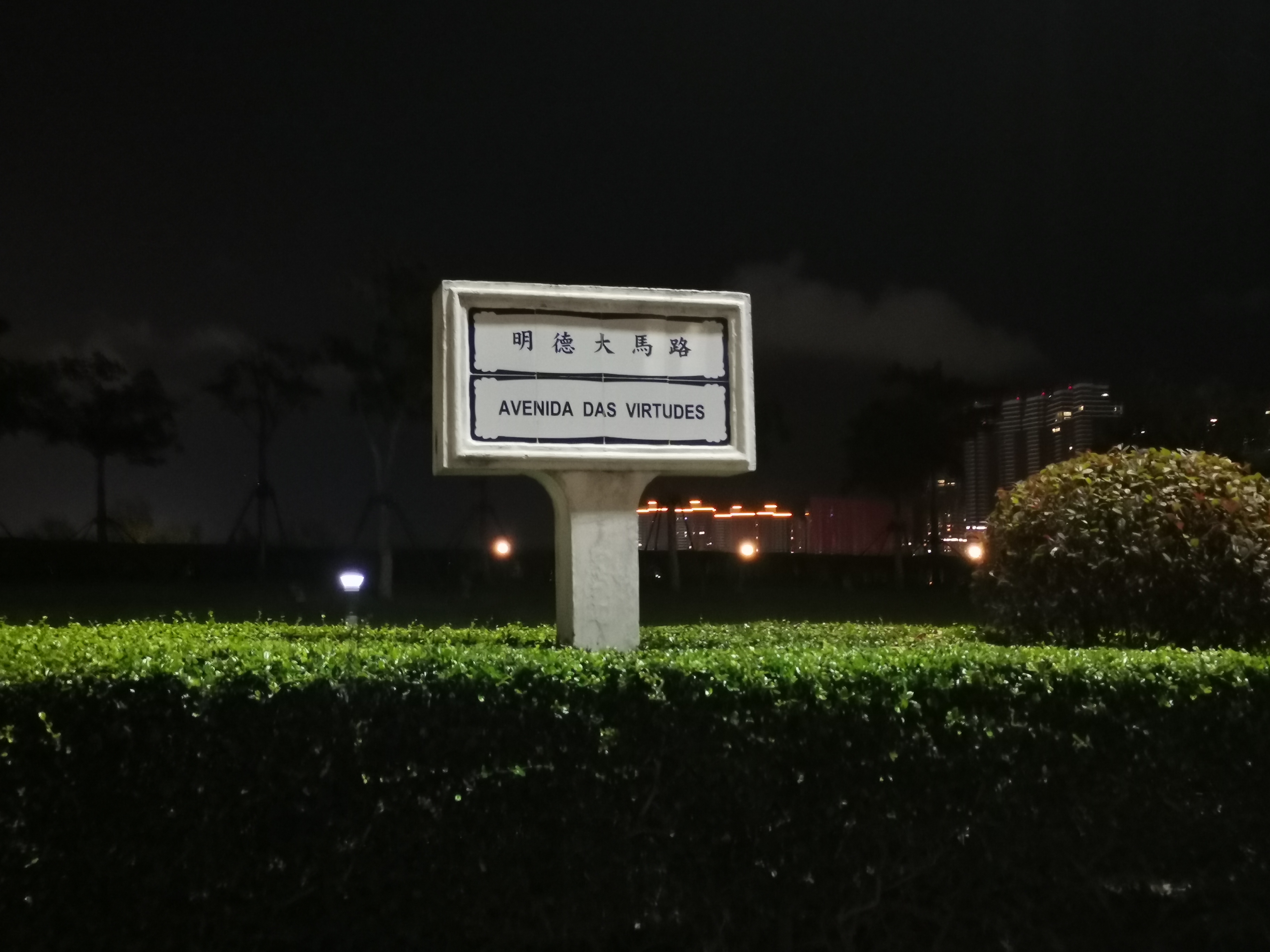 澳門大學內的明德大馬路